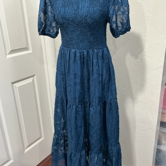 & Other Stories Dresses & Skirts - & Other Stories Teal Lace Midi Dress